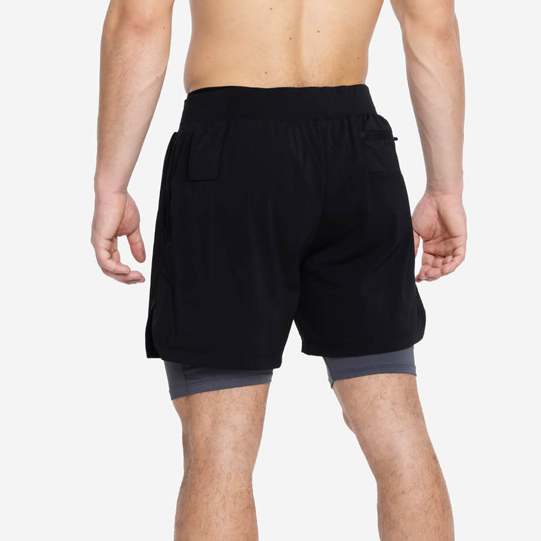 Shorts con Malla Compresión 2 en 1 Hombre Premium