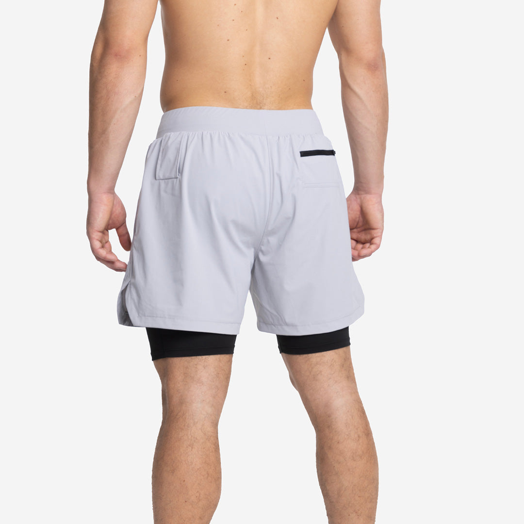 Shorts con Malla Compresión 2 en 1 Hombre Premium