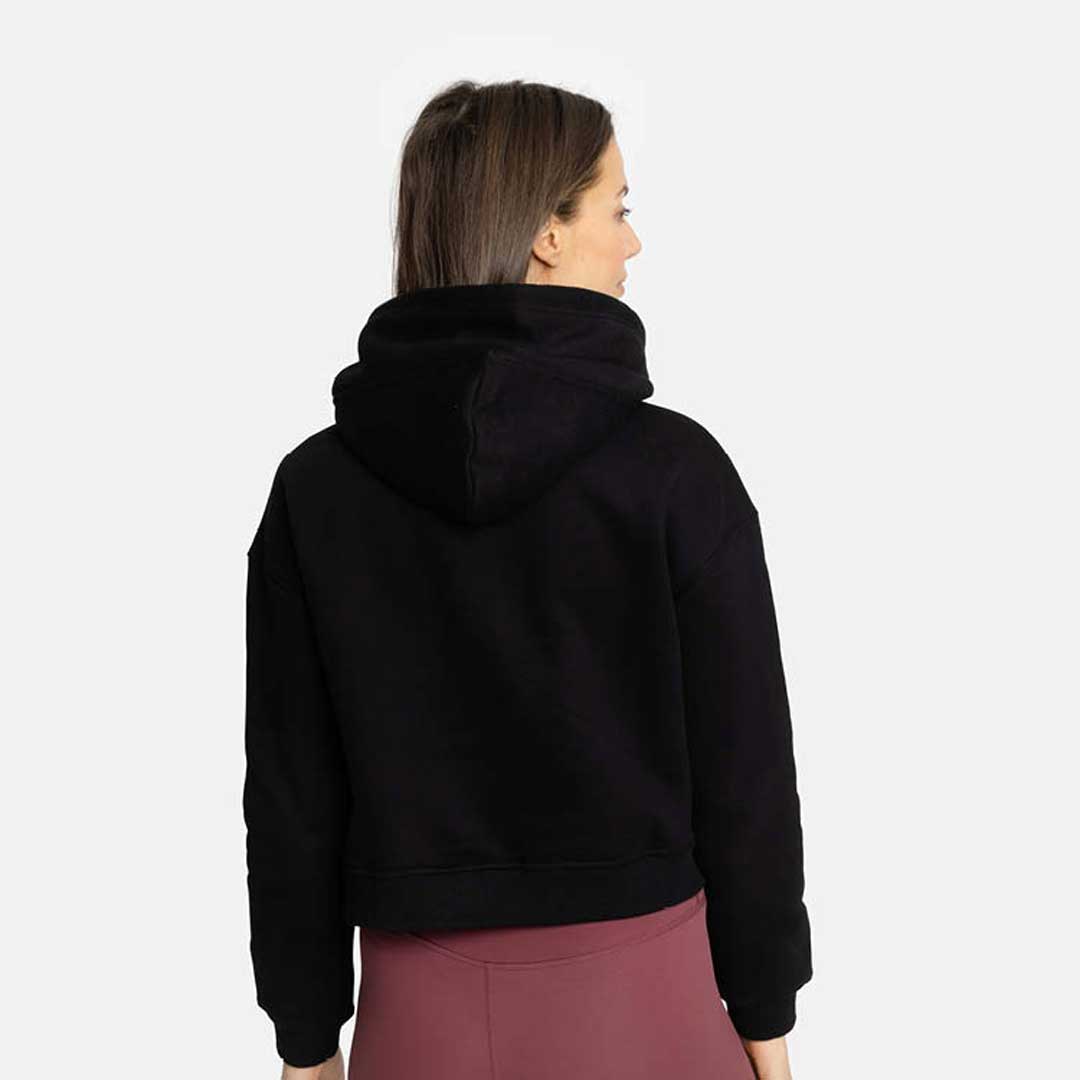 Sudadera Corta con Capucha Mujer Core