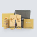 Pack de calleras sin magnesio y muñequeras color amarillo 