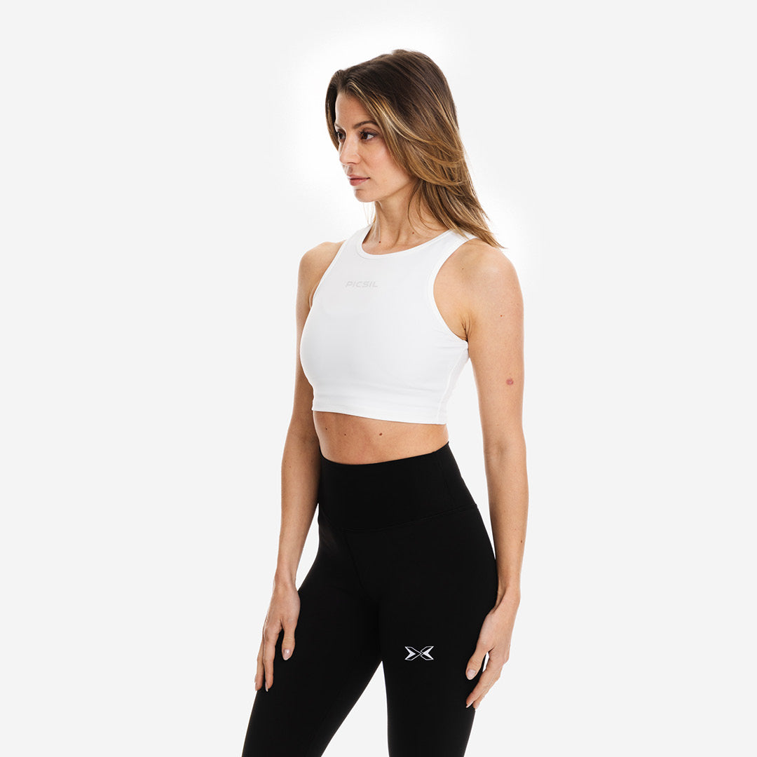 Camiseta deporte para mujer ajustada Crop Top