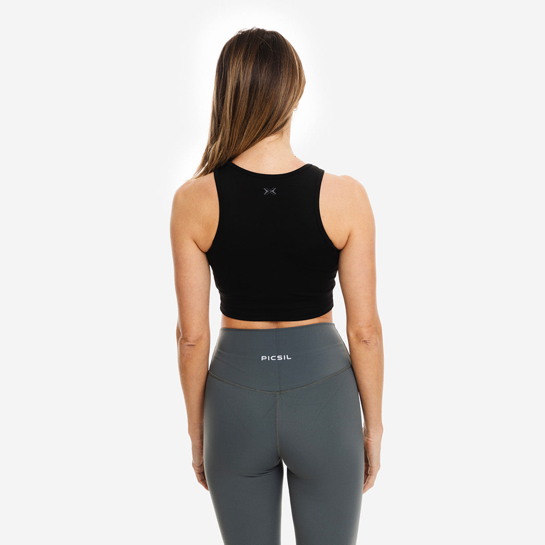 Camiseta deporte para mujer ajustada Crop Top