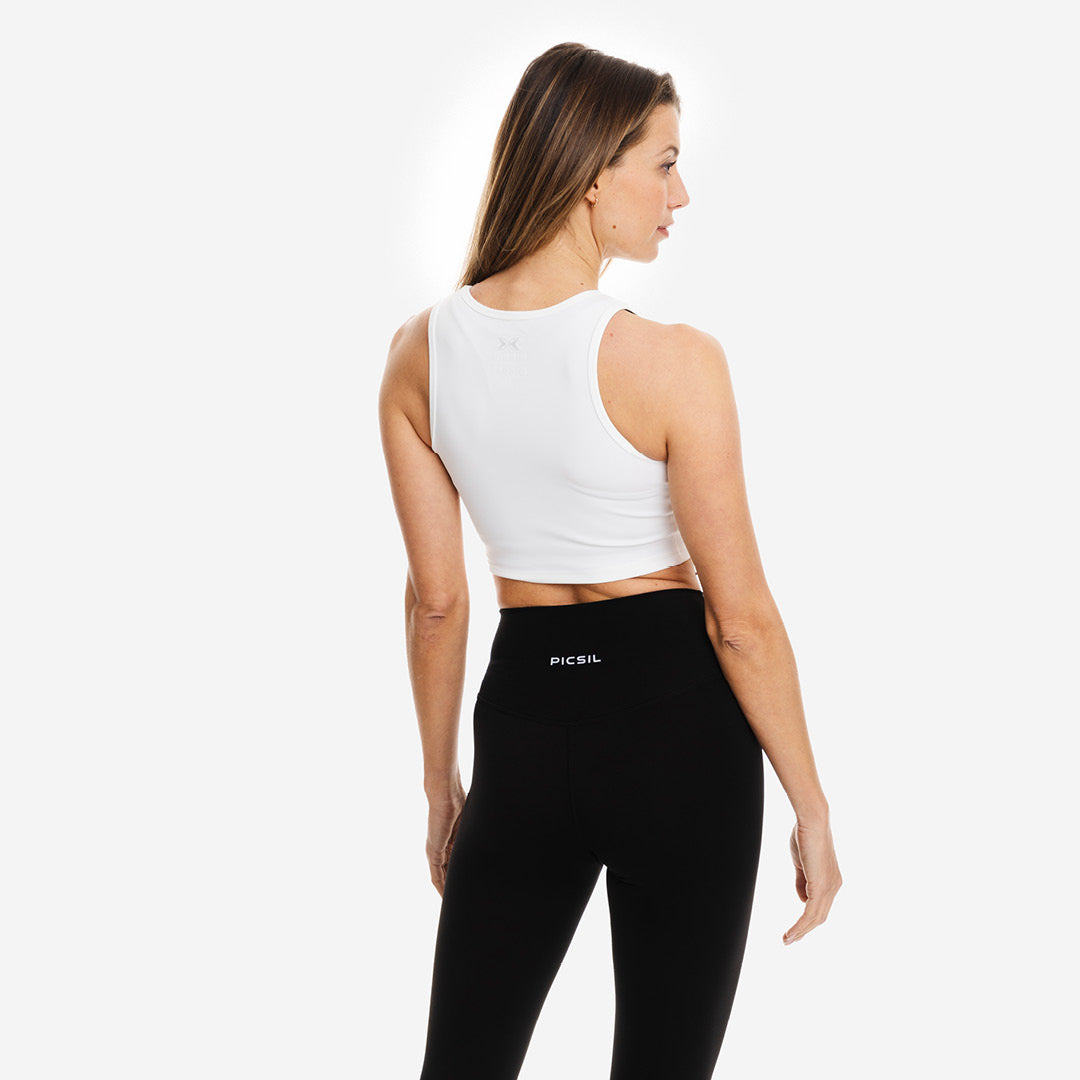 Camiseta deporte para mujer ajustada Crop Top