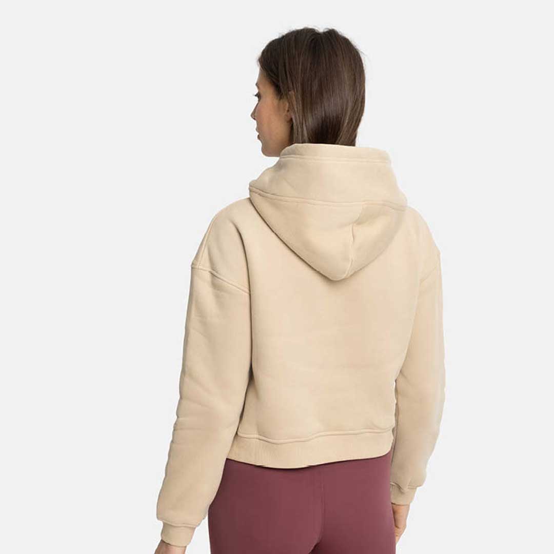 Sudadera Corta con Capucha Mujer Core