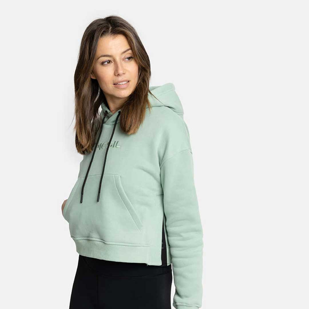 Sudadera Corta con Capucha Mujer Core