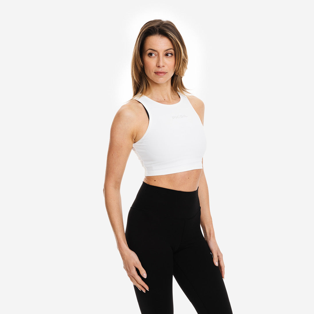 Camiseta deporte para mujer ajustada Crop Top