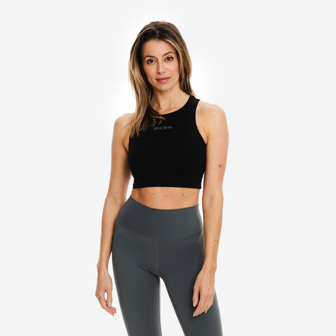 Camiseta deporte para mujer ajustada Crop Top