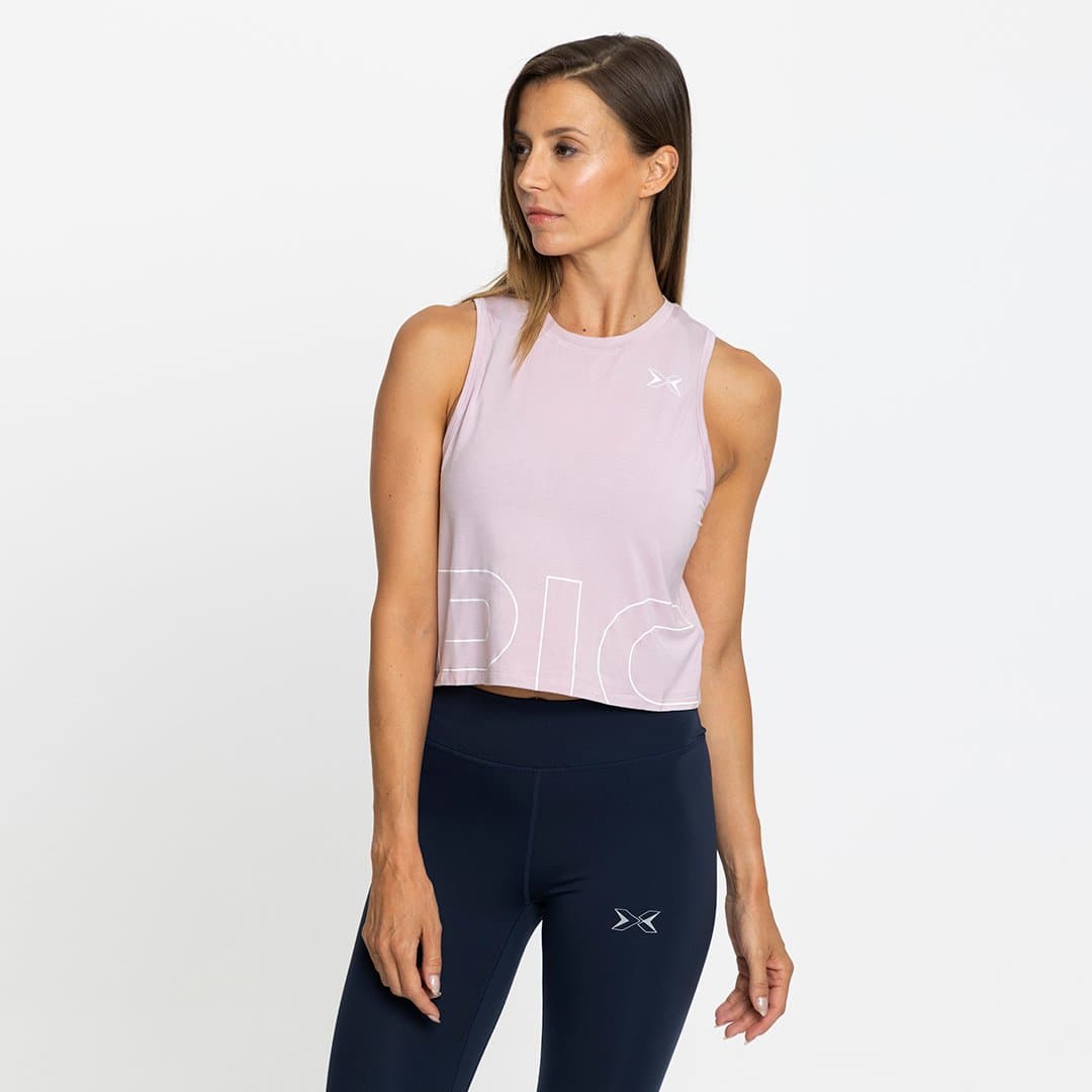 Playera Crop Top Sin Mangas Mujer Core 0.2